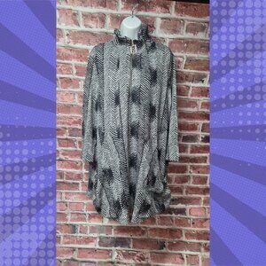 Caleooa‎ Women’s A-Line Dress Size 2X Soft Stretch Zip Front